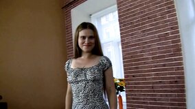 Petite girl came on audition to show how well she can fuck