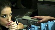 Hot pornstar is giving nice blowjob before hardcore sex