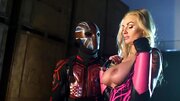 Superhero penetrates his stepsister after beaten en evil man