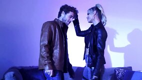 Michael Vegas humps Jessa Rhodes and cums on full lips