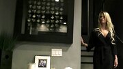 MILF finds comfort in masturbating next to husband's clothes