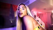 Naughty blonde celebrates Halloween on top of BF's fuckstick