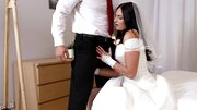 Bride gives rimming to groom and gets penetrated before ceremony
