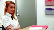 Redhead is having a very sexy geography class