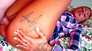 Beautiful blonde is having sex with a dude that likes her