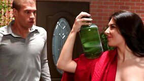 Chick breaks boyfriend's heart but finally satisfies carnal urges