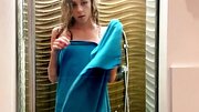 Desire to masturbate fills the girl after she takes a shower