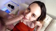 Blowjob is a lesson the stepdad gives to the disobedient bitch