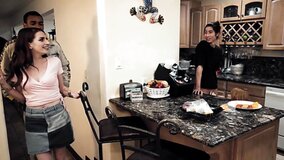 Horny redhead agrees to give a blowjob and hook up with the man