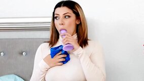 Curvy Latina MILF drags ex-girlfriend into one last encounter