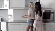 Sex with girlfriend is the best gift for brunette birthday girl