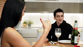 New and former girlfriends skillfully get it on with the date