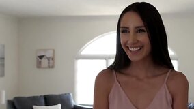 College girl's vacation starts with sex with older stepdad