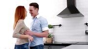 Man's cock enters girl's muff and doesn't comes out during orgasm