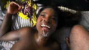 Hot black lady with big tits gets her pussy nailed in the van