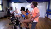 Latina wench with perfect huge ass gets fucked at a spin class