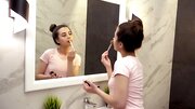 Charming girl Regina Rich is playing with herself in solo video