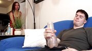 Stepmother decides to take full control of his orgasms