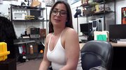 Pawn shop super slut Charlie Harper riding meaty dick