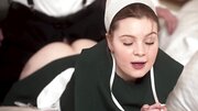 Two housemaids are fucked by two guests in the hotel room