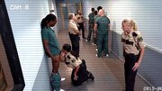 Busty cop woman is fucking with a big-dicked inmate