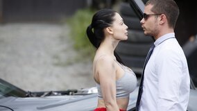 Aletta Ocean is teasing the submissive blond lad Lutro