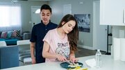 Cleaning day fuck with two seductive free use fanatics