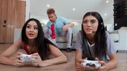 Leggy babe seduces her roommate because why the fuck not