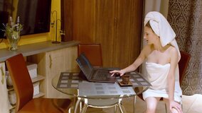 Chick gets horny watching porn and plays with her pussy