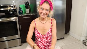 Amateur chick is sucking her husband's prick in POV