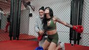 Mandy Waters sucks and rides a hard cock at the hair salon