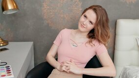 Hot European chick with dyed hair screwed by a hung fellow