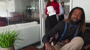 Attractive brunette enjoys riding fat cock at office